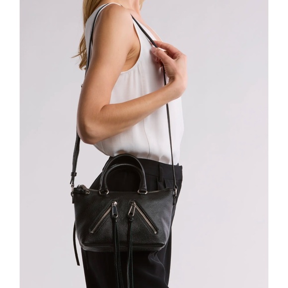 Rebecca Minkoff Micro Moto Leather Satchel - Picture 2 of 8